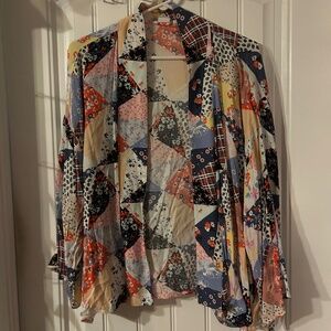 Quilt pattern kimono